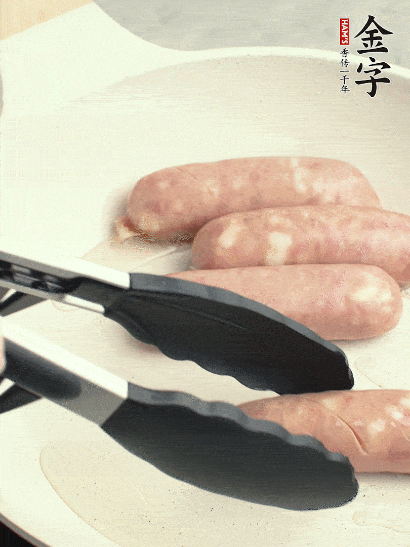 金字烤腸切花刀煎熟。